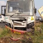 एसटीची धडक; दुचाकीवरून जाणाऱ्या तिघांचा जागीच मृत्यू , पालखी महामार्गावरील घटना