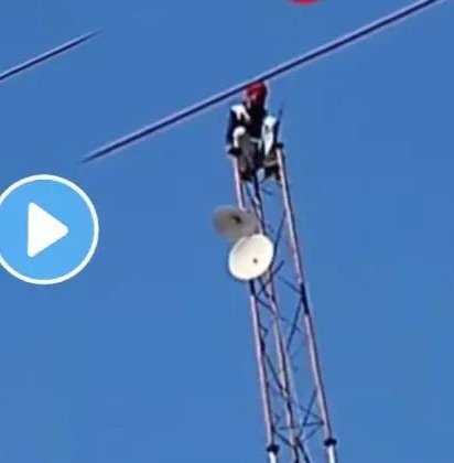 देशी दारु अशी चढली की , मद्यधुंद तरूणाचा मोबाईल टॉवरवर चढून धिंगाणा……