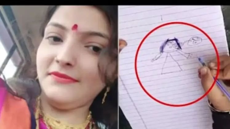 आईचा खून कुणी केला ? चिमुकलीने स्केच काढून सांगितलं , अर्थ समजताच हादरले लोक