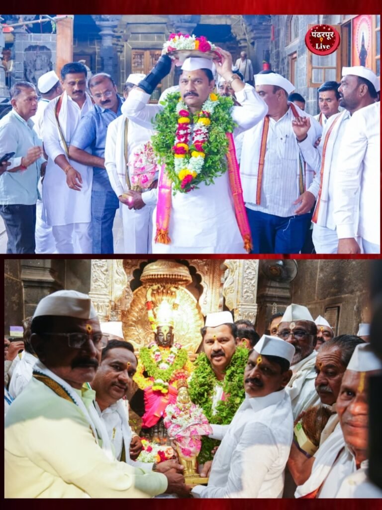 Pandharpur : विठ्ठलमूर्ती संरक्षण महोत्सव भक्तिभावाने संपन्न, आ.अभिजीत पाटलांनी विठ्ठलाच्या पादुका डोक्यावर घेत विठ्ठल संरक्षण दिन केला साजरा