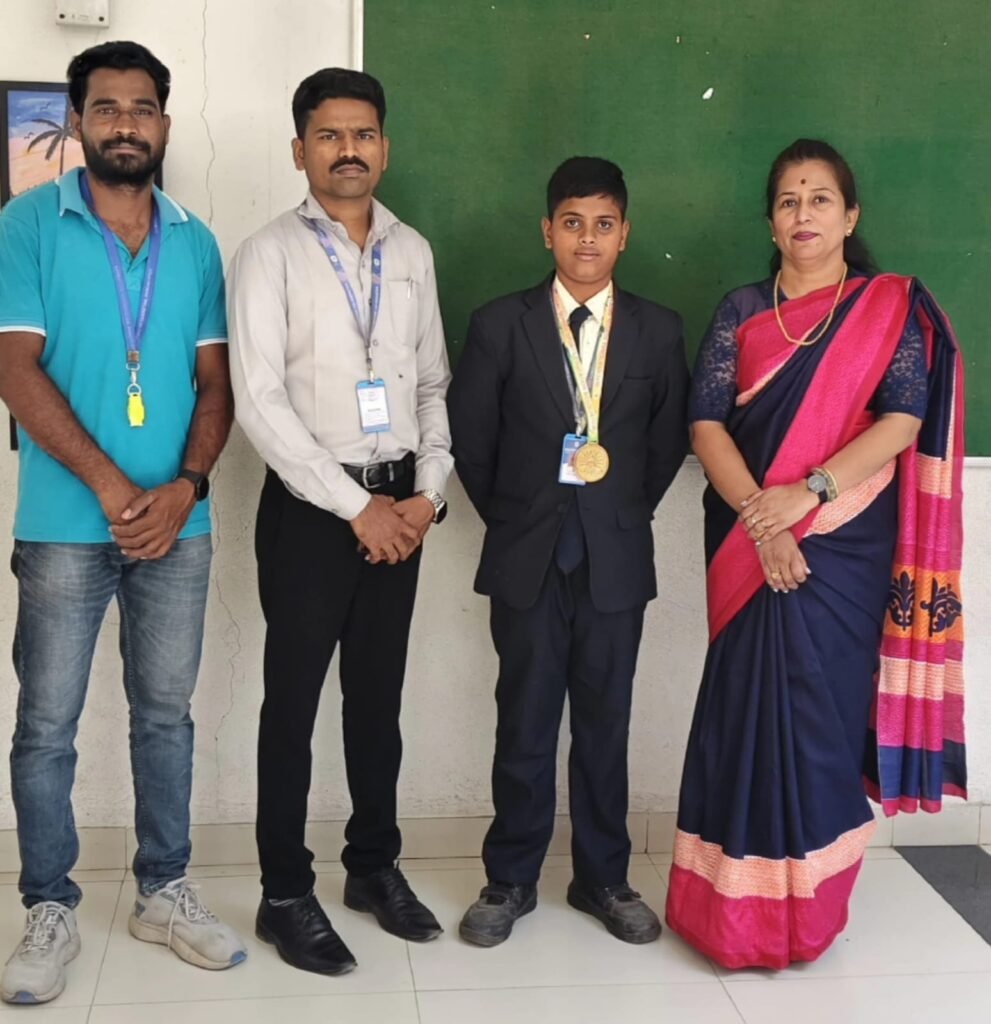 कर्मयोगी विद्यानिकेतनच्या विद्यार्थ्याने परदेशात गाजवले नाव आंतरराष्ट्रीय खेळाच्या स्पर्धेत मिळवले यश